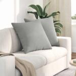 vidaXL Perne pentru canapea 2 pcs Gri deschis 80 x 80 cm tesatura GartenMobel Dekor (42014070)