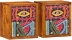 vidaXL Set 2 noptiere maro din lemn masiv de acacia, 35 x 30 x 40 cm (4016520)