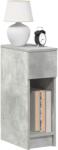 vidaXL Noptiere cu sertar 2 buc gri beton 20x36x60 cm GartenMobel Dekor (858702)