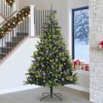 vidaXL Brad de Craciun artificial cu ramuri articulare 300 LEDs 240 cm GartenMobel Dekor (3396015)