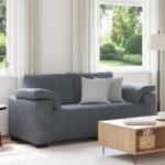 vidaXL Canapea lovesea gri închis 180x77x82 cm catifea GartenMobel Dekor (4105268) Canapea