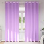 vidaXL Perdele Opaque cu Inel 2 pcs Violet 225 x 140 cm Poliester GartenMobel Dekor (4107380)