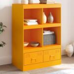vidaXL Noptiera, galben mustar, 67x39x95 cm otel GartenMobel Dekor (841802) Comoda