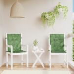 vidaXL Perne de scaun spatar jos, 2 buc. , model frunze, textil GartenMobel Dekor (361331)