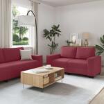 vidaXL Set canapea cu perne, 2 piese, rosu vin, material textil GartenMobel Dekor (3324734) Canapea