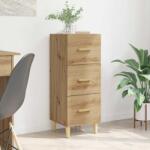 vidaXL Bufet stejar artizanal 34.5 x 34 x 90 cm Lemn compozit GartenMobel Dekor (880935) Comoda