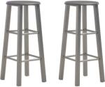 vidaXL Scaune de bar, 2 buc. , antracit, MDF GartenMobel Dekor (284387)