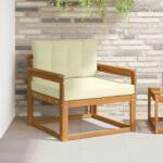 vidaXL Canapea Medie pentru Exterior Lemn Solid de Acacia natural GartenMobel Dekor (3436257) Canapea