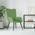 vidaXL Scaun de relaxare, verde deschis, catifea GartenMobel Dekor (327680)