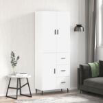 vidaXL Dulap înalt, alb, 69, 5x34x180 cm, lemn compozit GartenMobel Dekor (3196027) Comoda