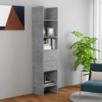vidaXL Biblioteca, gri beton, 40x35x180 cm, lemn prelucrat GartenMobel Dekor (803420) Biblioteca