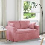 vidaXL Canapea Roz Dimensiuni generale: 138 x 78 x 80 cm (l x ad. x î) GartenMobel Dekor (42024417) Canapea