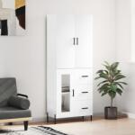 vidaXL Dulap înalt, alb, 69, 5x34x180 cm, lemn compozit GartenMobel Dekor (3195963) Comoda