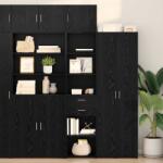 vidaXL Bufet cu sertar Stejar Negru 45 x 42, 5 x 185 cm Lemn compozit GartenMobel Dekor (3402640) Comoda