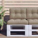 vidaXL Perna de paleti, gri taupe, 50x40x12 cm, material textil GartenMobel Dekor (360543)