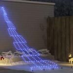 vidaXL Brad de Craciun LED cu 276 LED albastru 511 cm Metal GartenMobel Dekor (42018748)