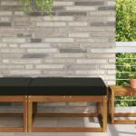 vidaXL Perna pentru canapea de exterior Negru 80 x 80 x 8 cm Poliester GartenMobel Dekor (900819)