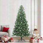 vidaXL Brad de Craciun cu 300 LED cu suport Verde 240 cm PVC GartenMobel Dekor (3396403)