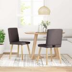 vidaXL Scaune de masa, 2 buc. , maro închis, material textil GartenMobel Dekor (4101125)
