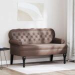 vidaXL Banca Chesterfield Maro 119.5 x 64.5 x 75 cm Piele artificiala GartenMobel Dekor (42019296)