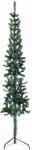 vidaXL Jumatate brad de Craciun subtire cu suport, verde, 120 cm GartenMobel Dekor (344599)