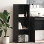 vidaXL Biblioteca Stejar negru 40 x 30 x 114 cm Lemn compozit GartenMobel Dekor (875014) Biblioteca