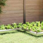 vidaXL Gard pentru melci 4 pcs Argintiu 10 x 10 x 25 cm GartenMobel Dekor (874876)
