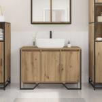 vidaXL Dulap pentru Chiuveta cu usa Stejar Artizanal 91 x 35 x 60 cm GartenMobel Dekor (869181)