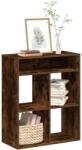 vidaXL Biblioteca, stejar fumuriu, 66x31x80 cm, lemn prelucrat GartenMobel Dekor (860296) Biblioteca