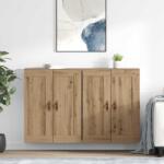 vidaXL Cabinet suspendat 2 pcs Stejar Artizanal 69, 5 x 34 x 90 cm GartenMobel Dekor (3415573) Comoda