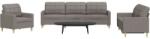 vidaXL Set de canapele, 3 piese, gri taupe, textil GartenMobel Dekor (3278294) Canapea
