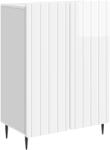 vidaXL Bufet Alb foarte lucios 66 x 34, 5 x 92 cm Lemn prelucrat GartenMobel Dekor (894359) Comoda