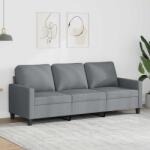 vidaXL Canapea cu 3 locuri, gri deschis, material 180CM textil GartenMobel Dekor (359171) Canapea