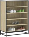 vidaXL Pantofar, stejar sonoma, 75x38x97, 5 cm, lemn prelucrat/metal GartenMobel Dekor (3300871) Pantofar
