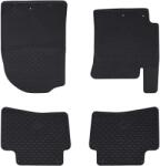 vidaXL Covor pentru masina 4 pcs Negru Cauciuc GartenMobel Dekor (42029130)