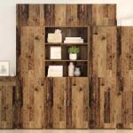 vidaXL Dulap de depozitare Lemn Vechi 80 x 42, 5 x 225 cm Lemn compozit GartenMobel Dekor (3402818) Comoda