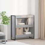 vidaXL Dulap pentru carti Gri Sonoma 80 x 30 x 155 cm Lemn compozit GartenMobel Dekor (886411) Biblioteca