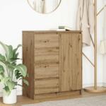 vidaXL Bufeta cu sertare Stejar Artisan 71x35x84 cm Lemn prelucrat GartenMobel Dekor (861588) Comoda