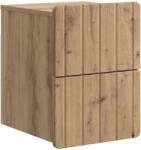 vidaXL Noptiera suspendata cu 2 sertare, stejar artizanal, 33 x 34, 5 x 43 cm (898313)