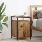 vidaXL Set 2 noptiere dormitor din lemn compozit, lemn vechi, 42x40x60 cm (881807)