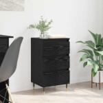 vidaXL Bufet cu sertar Stejar negru 35 x 40 x 70 cm Lemn compozit GartenMobel Dekor (881698) Comoda