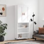 vidaXL Dulap înalt, alb, 69, 5x34x180 cm, lemn compozit GartenMobel Dekor (3200041) Comoda