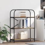 vidaXL Raft pentru carti stejar artizanal 80 x 30 x 109 cm GartenMobel Dekor (879850) Biblioteca