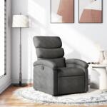 vidaXL Fotoliu rabatabil, gri închis, material textil GartenMobel Dekor (371690)