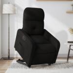 vidaXL Fotoliu electric rabatabil cu ridicare, negru, textil GartenMobel Dekor (3206815)