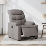 vidaXL Fotoliu rabatabil electric, gri taupe, material textil GartenMobel Dekor (3206634)