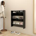 vidaXL Pantofar de perete, negru, 80x18x90 cm, PAL GartenMobel Dekor (806779) Pantofar