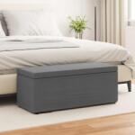 vidaXL Taburet Gri închis 101 x 41 x 40 cm Stofa si lemn prelucrat GartenMobel Dekor (876789)