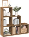 vidaXL Biblioteca/separator 3 nivel stejar artizanal 99x29x99 cm lemn GartenMobel Dekor (857966) Biblioteca
