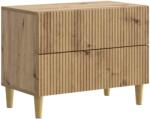 vidaXL Noptiera cu 2 sertare, stejar artizanal, 62 x 34, 5 x 48 cm (894554)